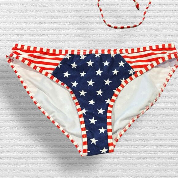 Heat Swimwear Patriotic Triangle Top And Classic Bottoms Bikini - Picture 2 of 5